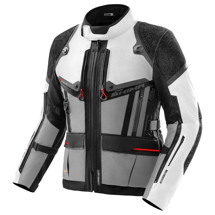Textile jacket SHIMA TRACKER LIGHT GREY grey