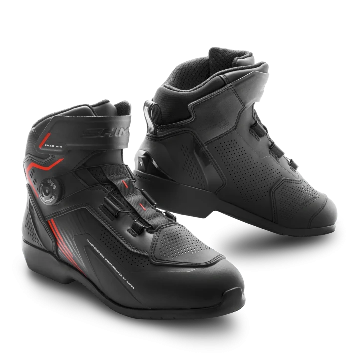 Short boots SHIMA ENZO AIR BLACK/RED black red