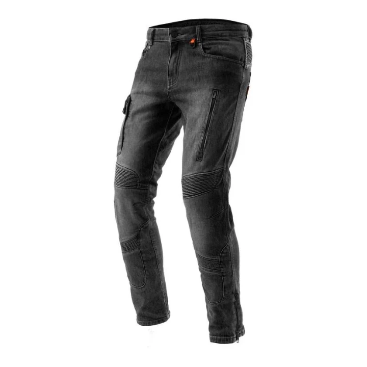jeans motorcycle REBELHORN VANDAL MONOLAYER WASHED BLACK black