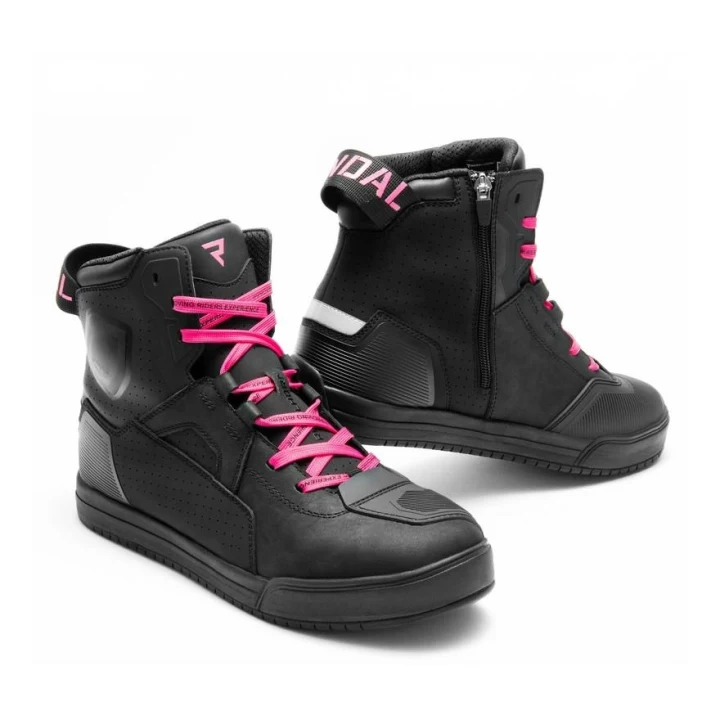 Trampki motorcycle women's REBELHORN VANDAL II LADY BLACK/PINK black pink