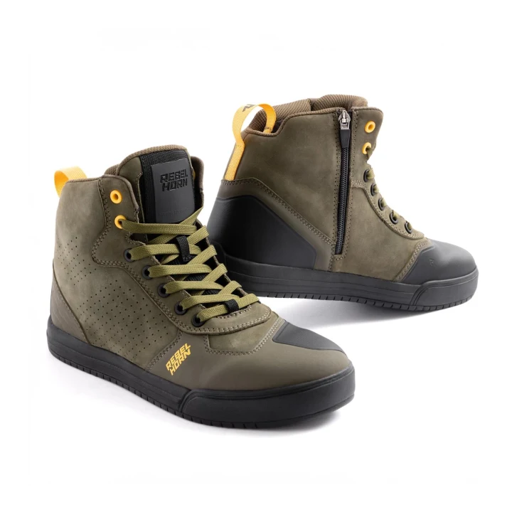 Trampki motorcycle REBELHORN SPIKE OLIVE green
