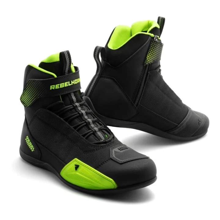 Short boots REBELHORN SWIFT BLACK/fluo YELLOW black yellow fluo