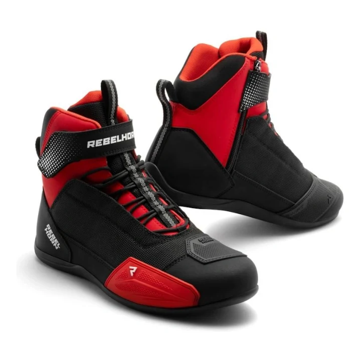 Short boots REBELHORN SWIFT BLACK/RED black red