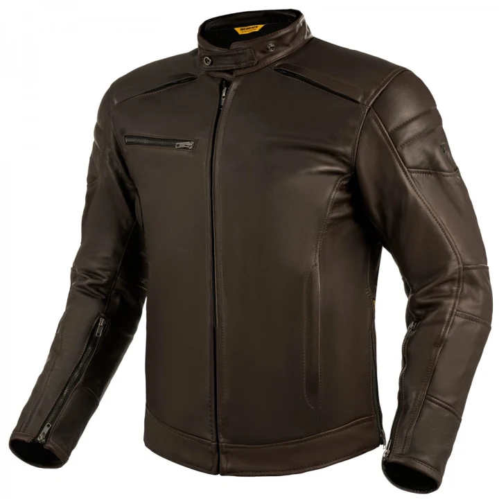 Leather jacket SHIMA BLAKE BROWN brown