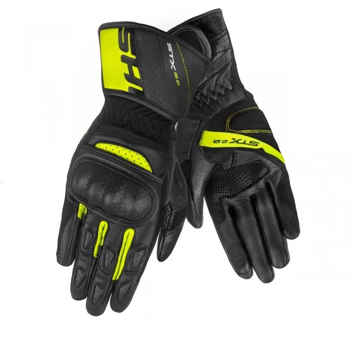Road touring gloves SHIMA STX 2.0 fluo black yellow fluo