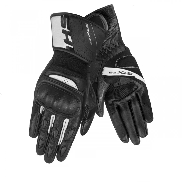 Road touring gloves SHIMA STX 2.0 WHITE black white