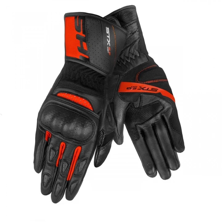 Road touring gloves women's SHIMA STX 2.0 LADY RED black red